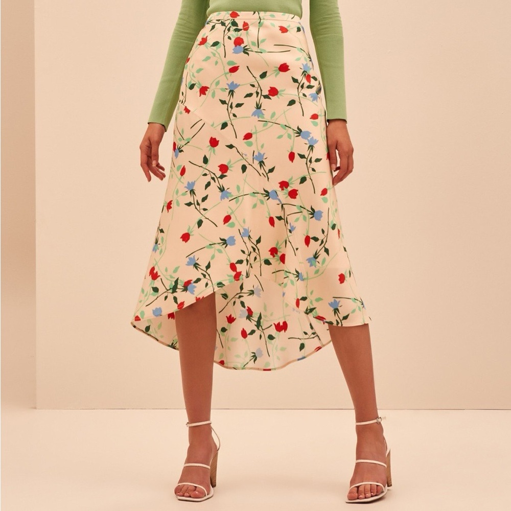 C/MEO collective - floral midi skirt